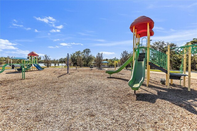 view of jungle gym