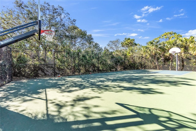 view of sport court