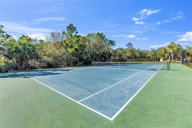 view of tennis court