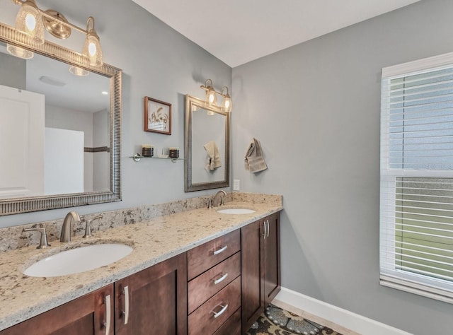 bathroom featuring vanity