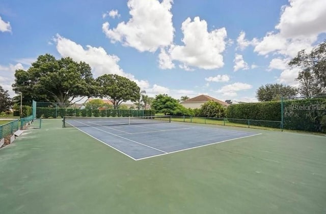 view of tennis court