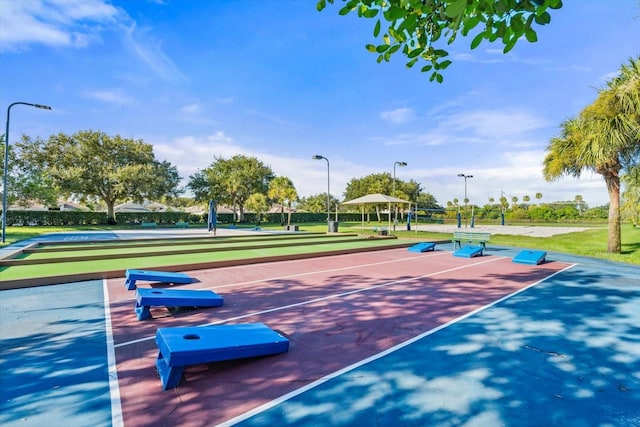 view of basketball court