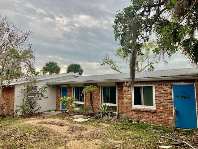 view of ranch-style home