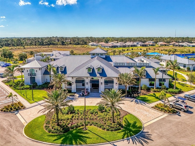 aerial view featuring a residential view