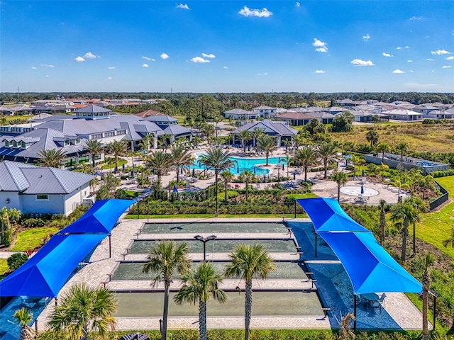 drone / aerial view featuring a residential view