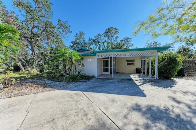 view of rear view of property