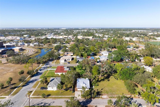 drone / aerial view with a residential view