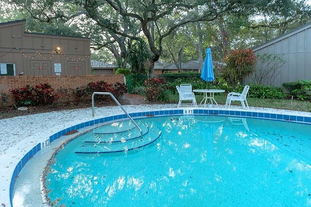 view of pool