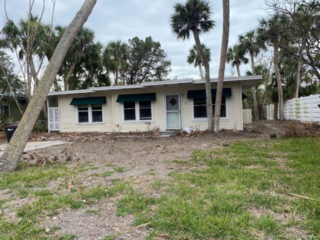 view of ranch-style house