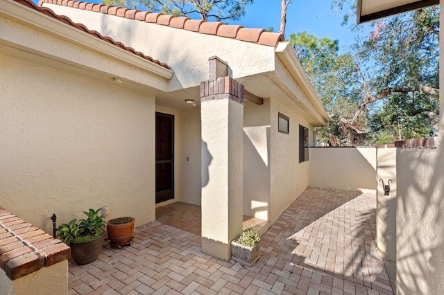 view of patio / terrace with fence