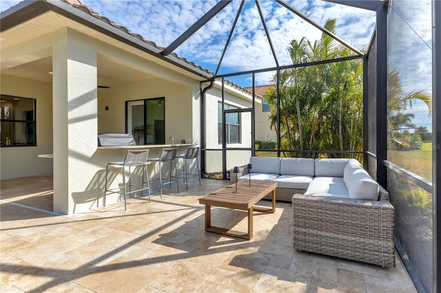 view of sunroom / solarium