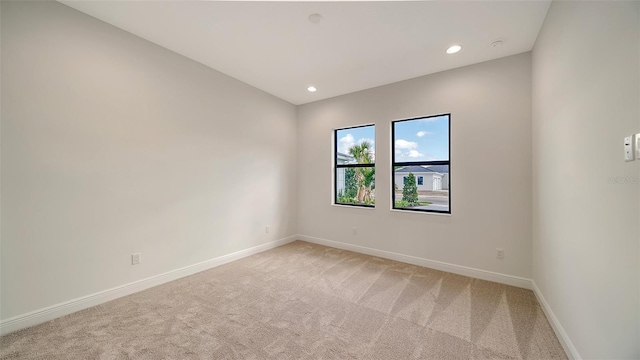 view of carpeted empty room