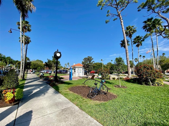 view of home's community featuring a yard