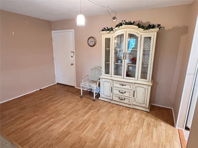 unfurnished room featuring light hardwood / wood-style flooring