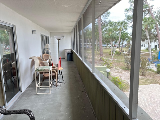 view of sunroom