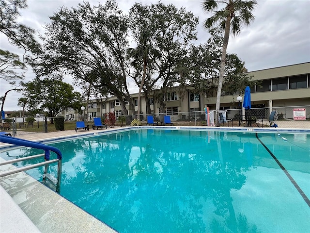 view of pool