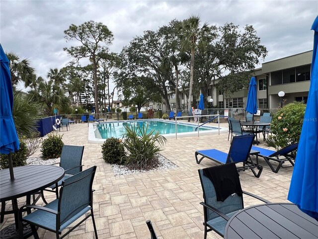 view of pool with a patio area