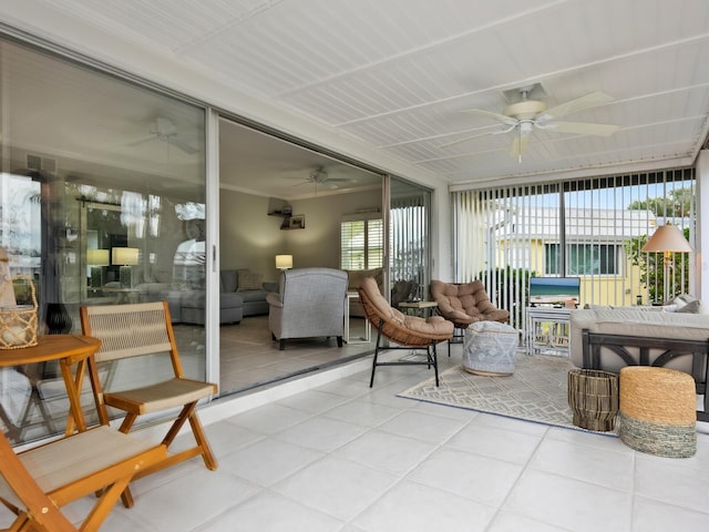 view of sunroom / solarium