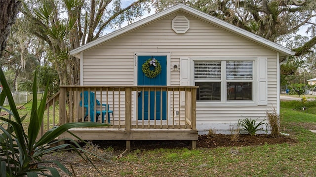 view of front of home