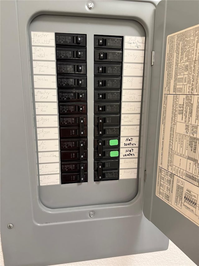 room details featuring electric panel