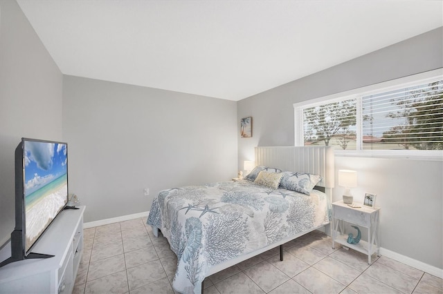 view of tiled bedroom