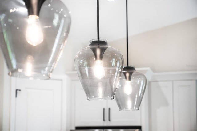 details featuring white cabinets