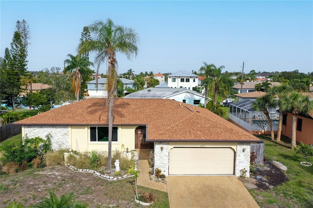 ranch-style house with a garage