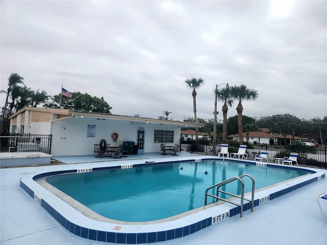 view of pool with a patio