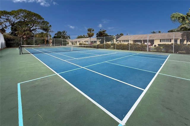 view of tennis court