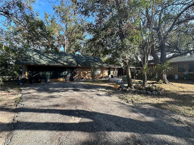 view of ranch-style home