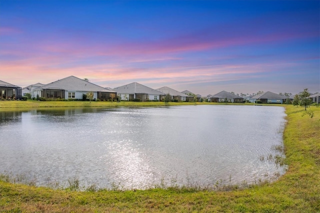 view of water feature featuring a residential view