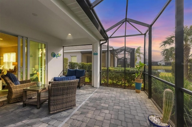 view of sunroom