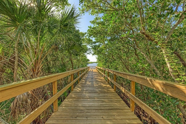 view of dock