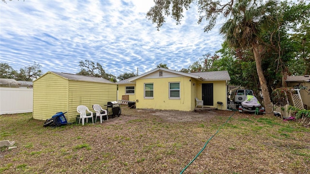 view of rear view of property