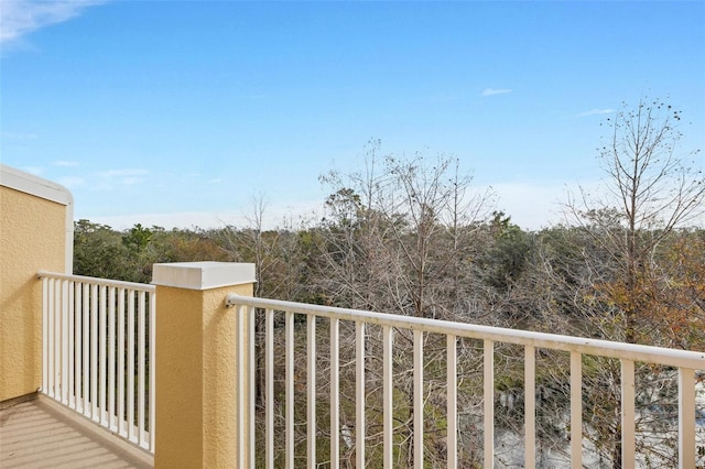 view of balcony