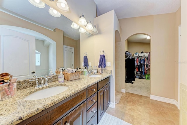 bathroom with vanity