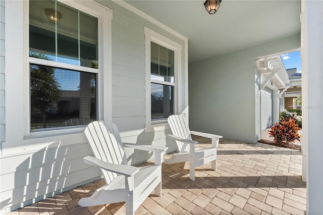 view of patio / terrace featuring a porch