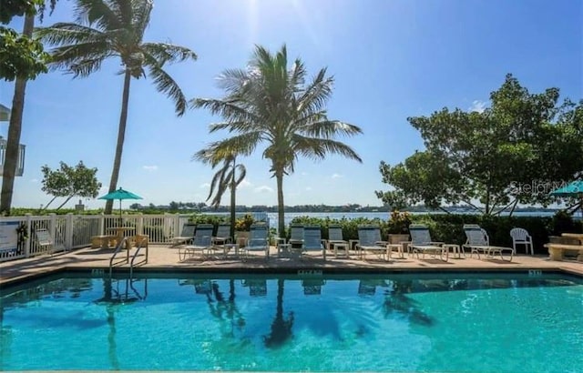 view of pool with a patio area