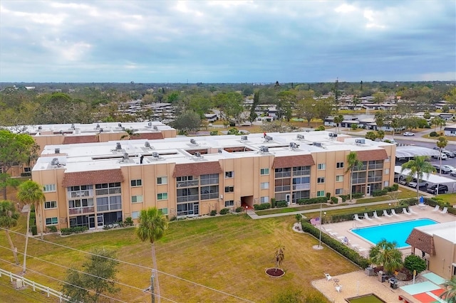 birds eye view of property