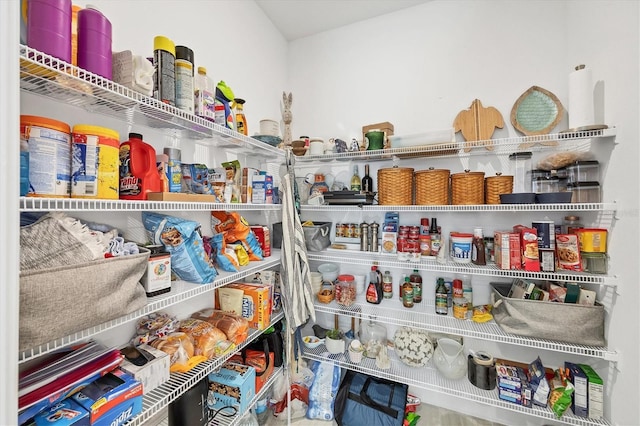 view of pantry