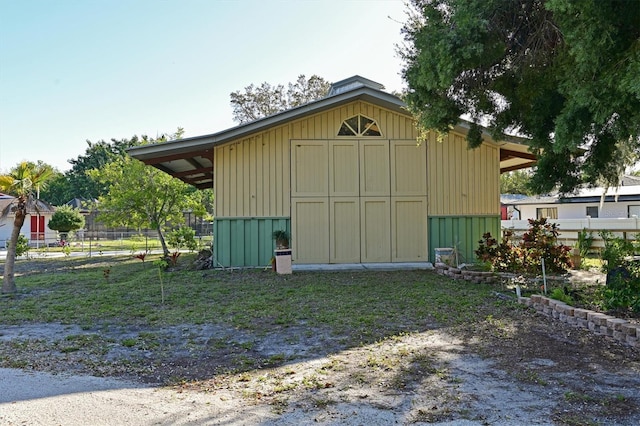 view of outdoor structure