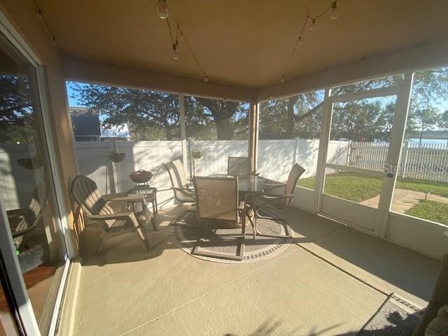 view of sunroom / solarium