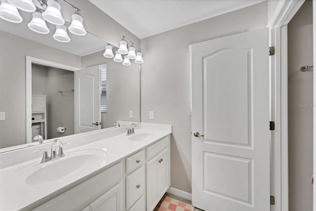 bathroom featuring vanity