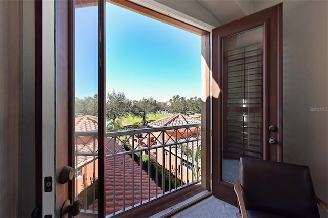 view of balcony