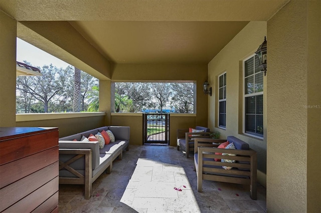 balcony with an outdoor living space