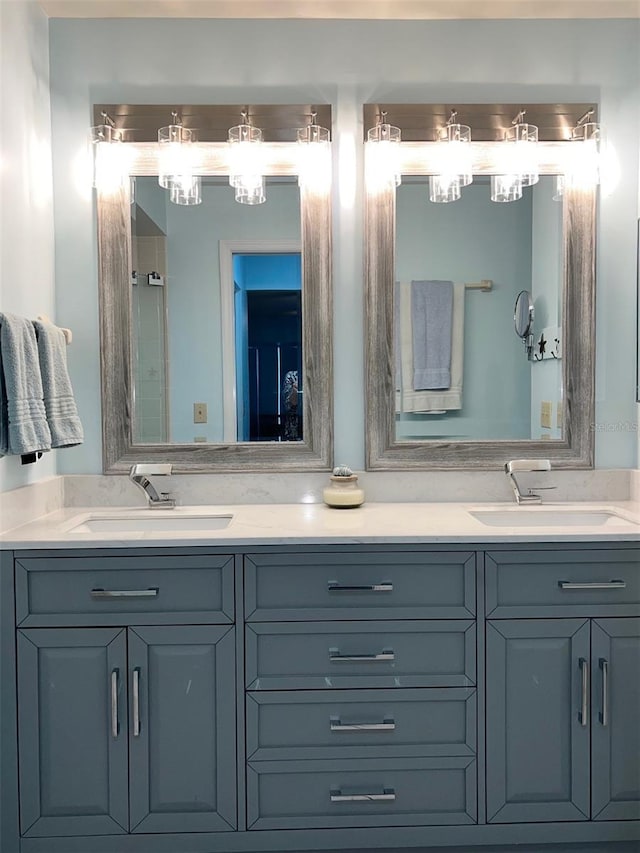 bathroom with vanity