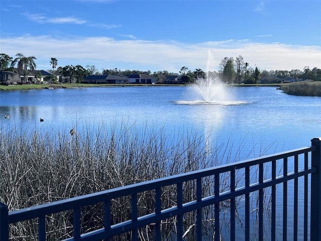 view of water feature