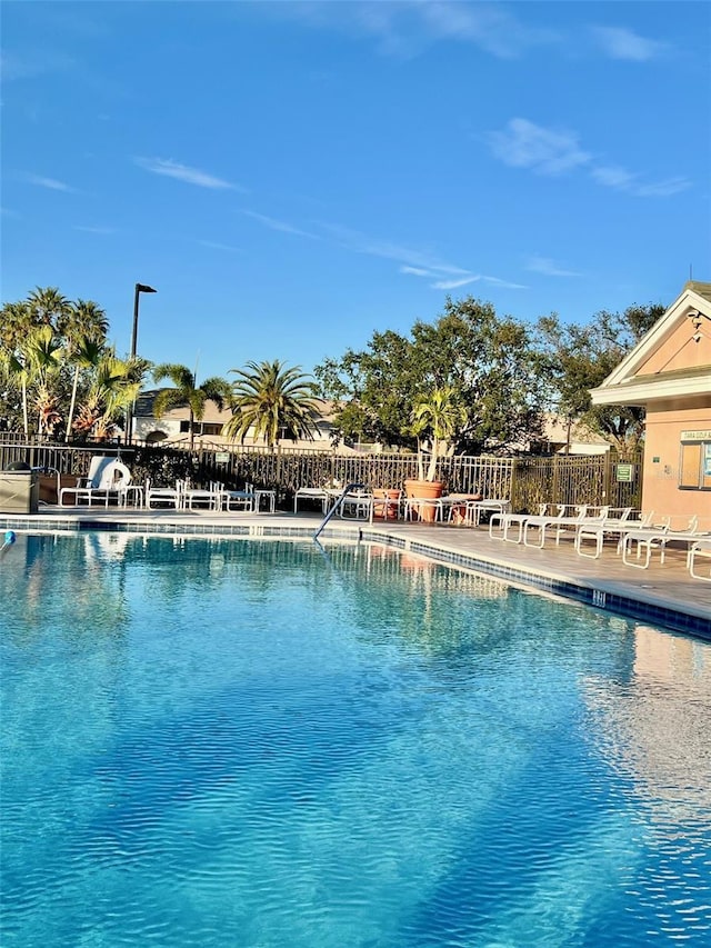 view of pool