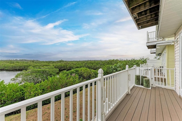 exterior space featuring a water view