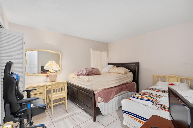 view of tiled bedroom